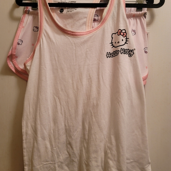 Hello Kitty & Friends PJ's Sleepwear Shorts Set Women’s Racer Back Tank Top - Picture 5 of 5